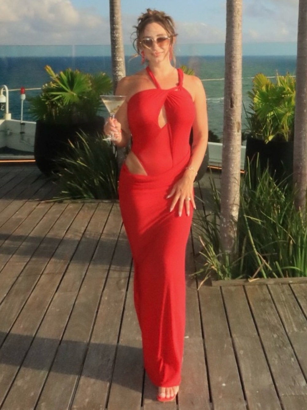 Meshki Red Maxi Dress